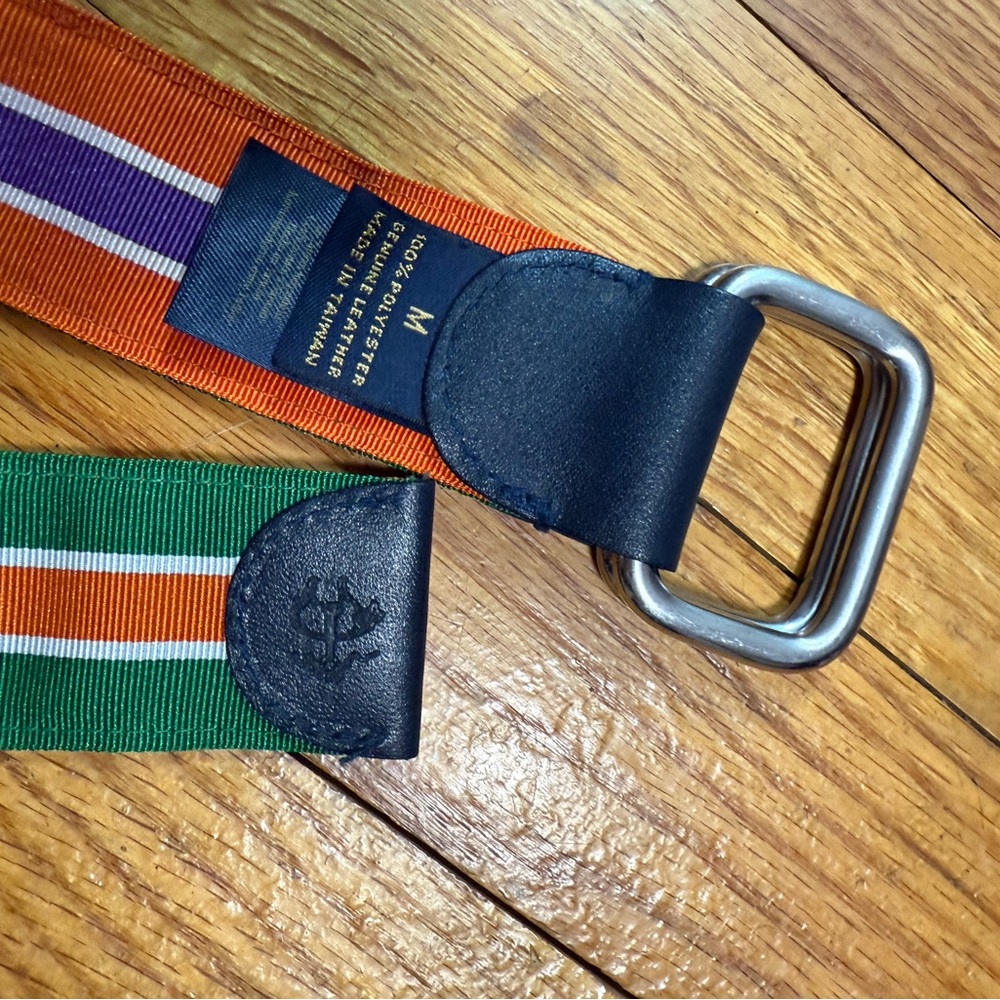 Brooks Brothers Social Primer Collection Grosgrain Reversible Belt Medium - Picture 3 of 4